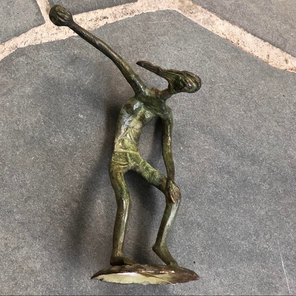 Vintage Bronze Sculpture of a Man-Wildwood Accents - Picture 9 of 13